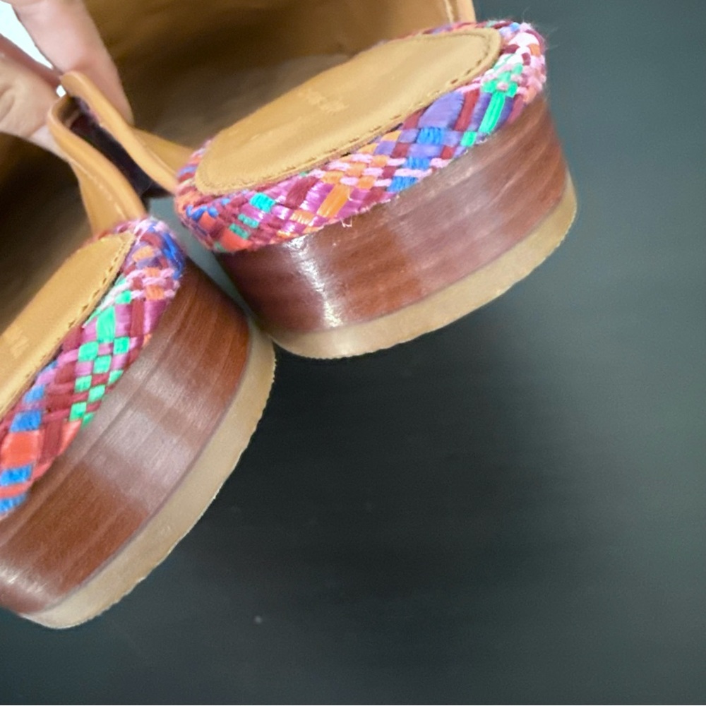 “Like new” Tory Burch Mini Benton Loafer Slide with Charm Flats Mule Multicolor - Picture 7 of 12